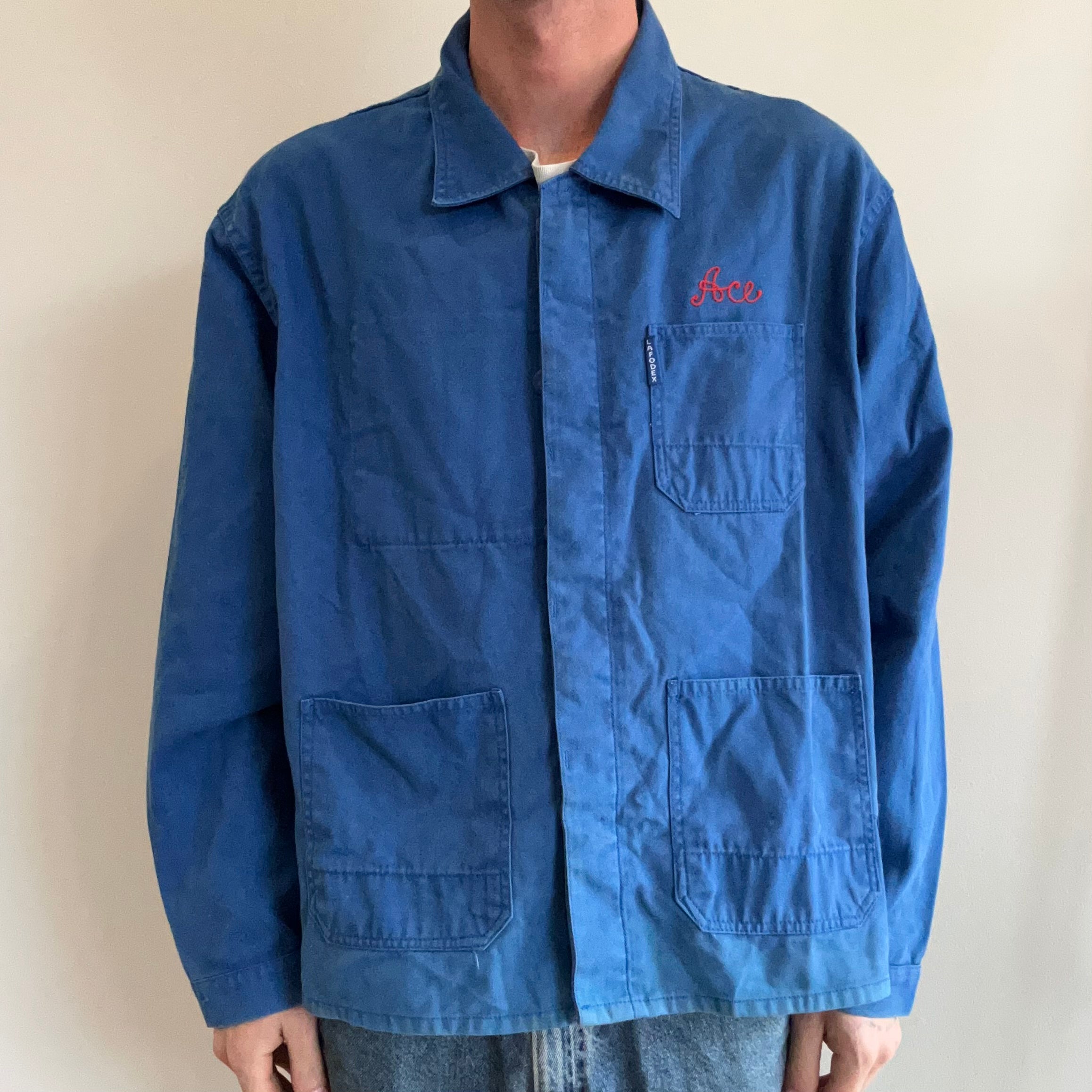 1990s French Chore Coat, Traditional 3 Pocket