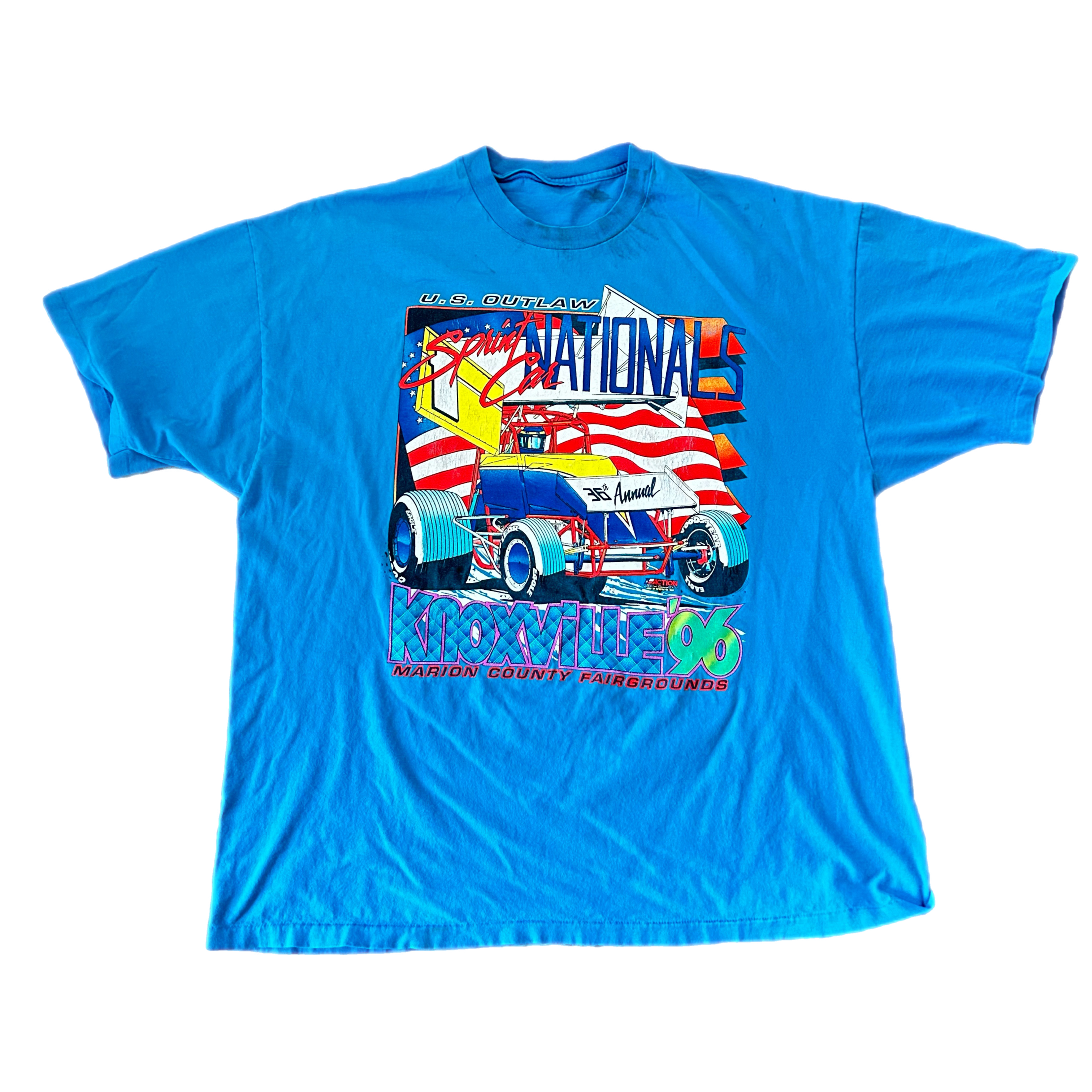 Vintage 1990s US Outlaw Nationals Racing Tee