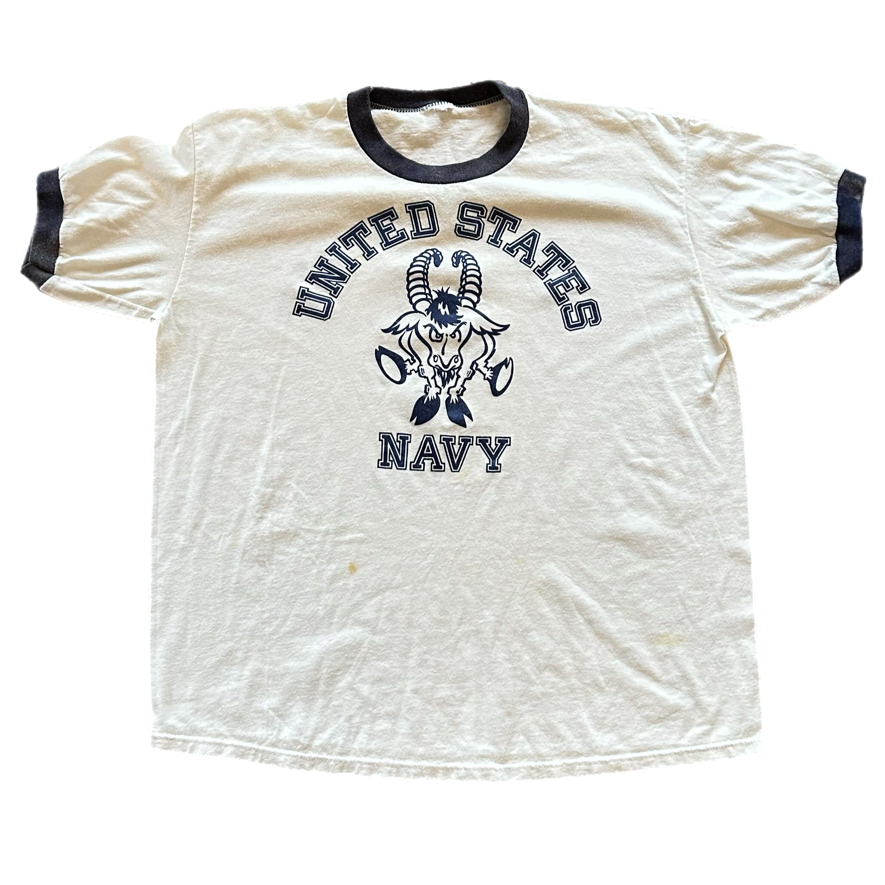 Vintage 1980s United State Navy Ringer Tee