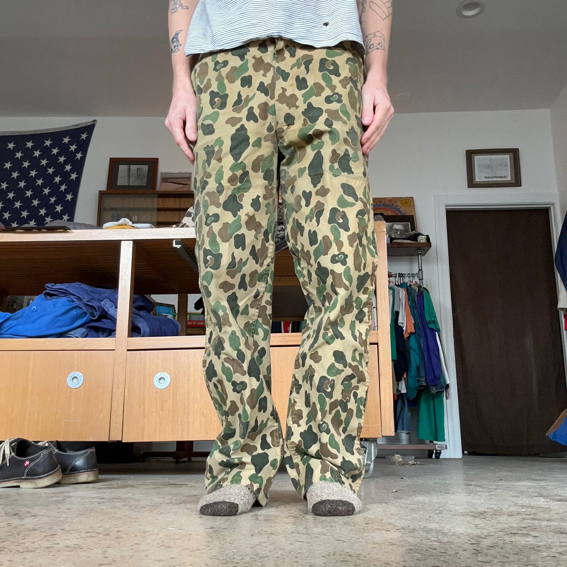 Vintage 1980s Duck Camo Pants – Ace Coffee Outpost Vintage 1980s Duck Camo Pants – Ace Coffee Outpost