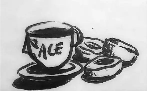 ace coffee mug sketch