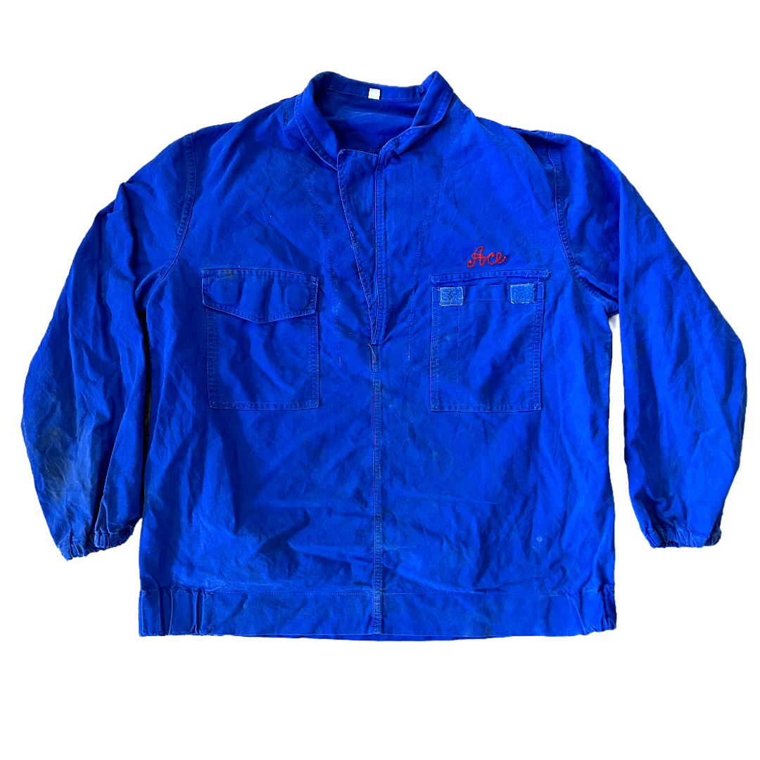 1980s French Chore Coat, Velcro Pockets – Ace Coffee Outpost