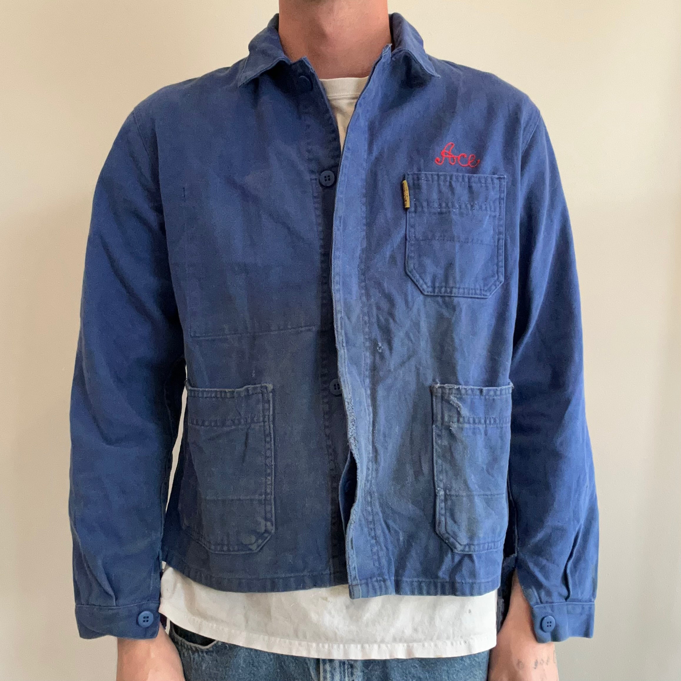 90s French ヴィンテージWork Atelier LOGO Coat 90s French ヴィンテージWork Atelier LOGO Coat Vintage French