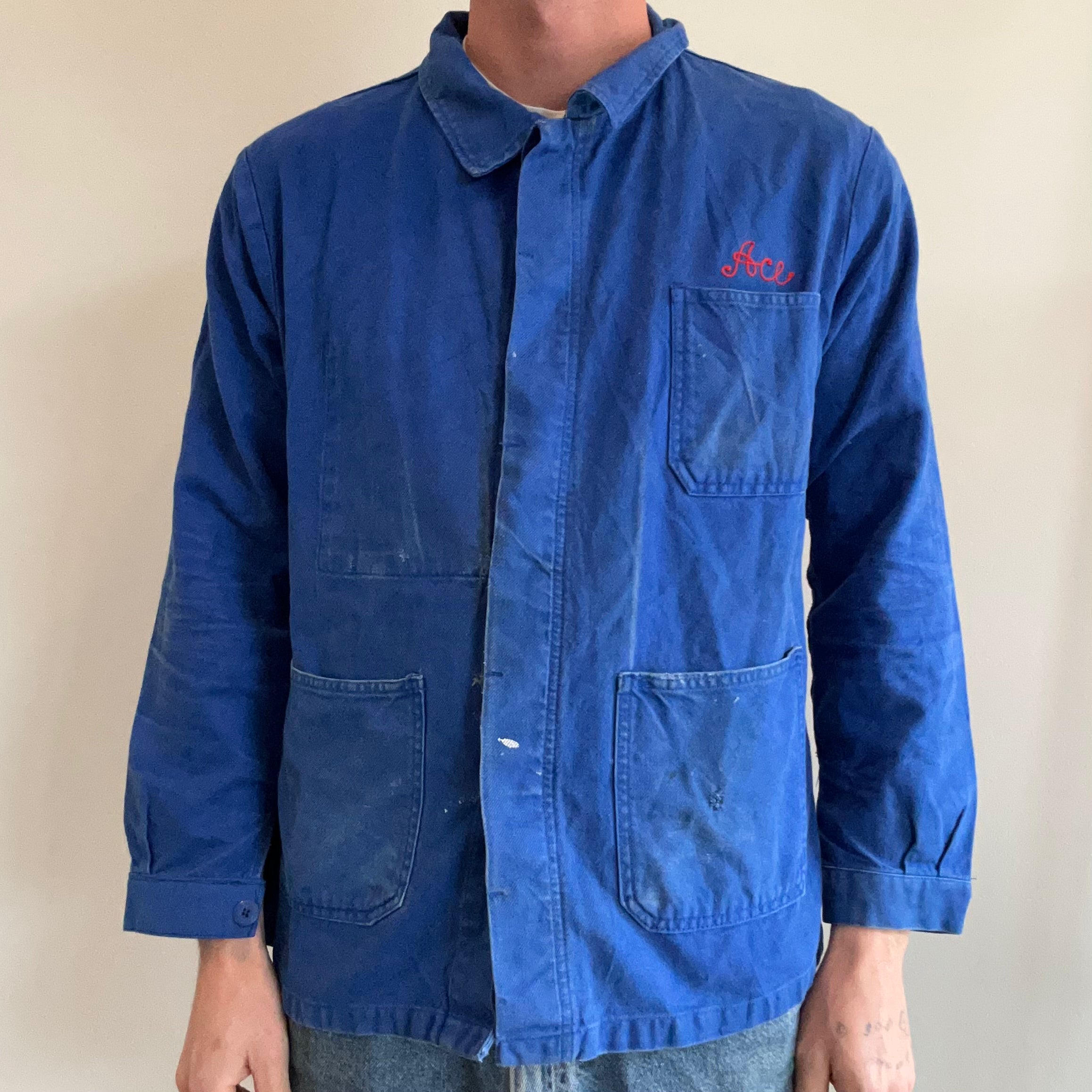 1980s French Chore Coat, Traditional 3 Pocket – Ace Coffee Outpost 1980s French Chore Coat, Traditional 3 Pocket – Ace Coffee Outpost